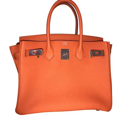 hermes birkin orange 30 cm swift|Hermes Birkin 30cm leather.